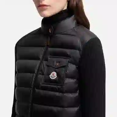 Moncler Padded Corduroy Wool Cardigan