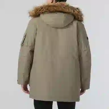 New Balance Long Down Jacket Brown