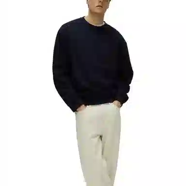 H&M Relaxed Ribbed Crewneck Sweatshirt