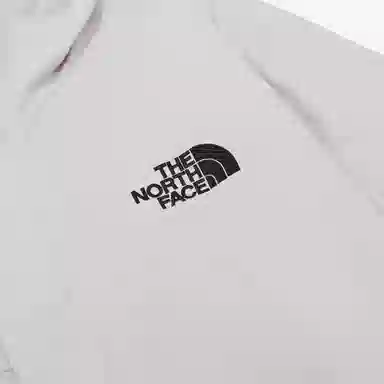 The North Face Logo Print Windbreaker Jacket Grey