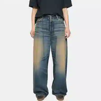 Acne Studios SS25 Vintage Washed Wide Jeans
