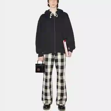 Acne Studios Face Hoodie Black