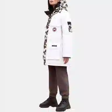 Canada Goose Expedition Camo Parka White