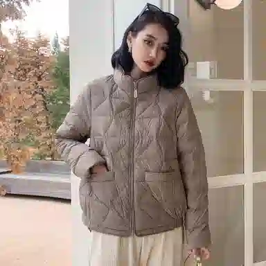 鸭鸭 通勤简约宽松羽绒服 女款