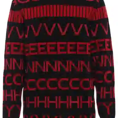 纪梵希 满印圆领长袖毛衣 男款