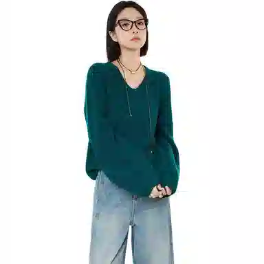 美洋 羊绒羊毛元宝针毛衣 女款