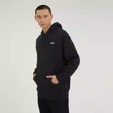 Vans Logo Hoodie Black