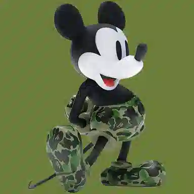 Medicom Toy x BAPE Mickey Mouse Green Camo