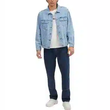 COACH Logo Print Denim Jacket