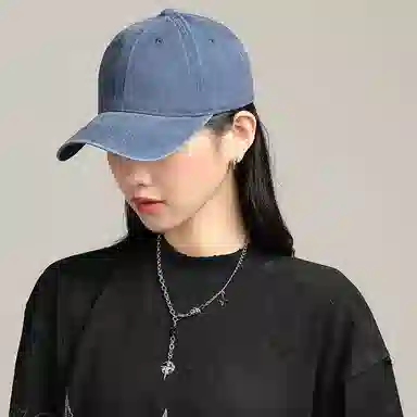 冠辉 做旧弯檐帽遮阳防紫外线 锦纶 鸭舌帽 男女同款情侣款