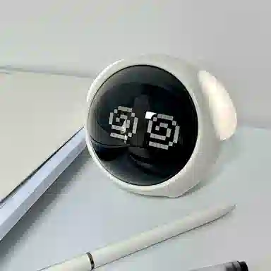 黑白客 表情互动 电子机芯 闹钟 男女同款