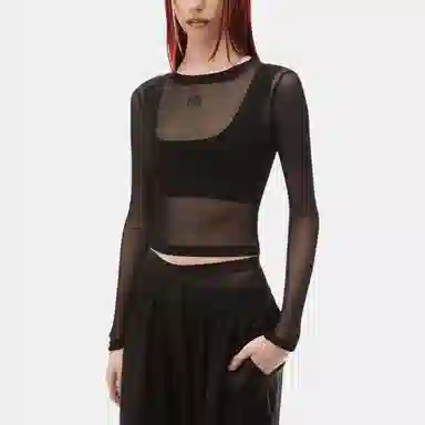 Alexander Wang SS23 Black Long Sleeve Tee