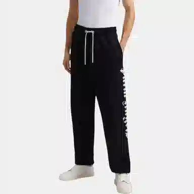 Palm Angels Logo Print Pants Black
