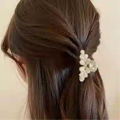 贯古今 甜美蝴蝶结小抓夹子头饰韩国刘海夹超仙少女发抓顶夹可爱发卡 发夹 女款