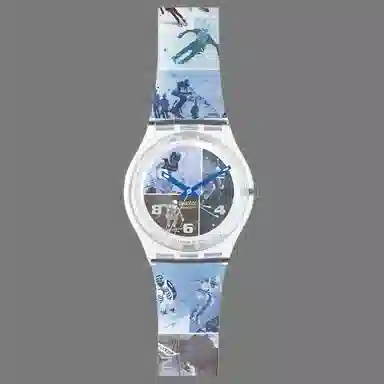 Swatch Quartz 34mm Brown Dial