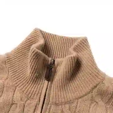 Polo Ralph Lauren FW24 Cable Knit Sweater Camel