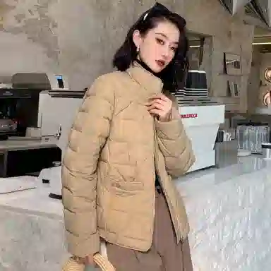 鸭鸭 通勤简约宽松羽绒服 女款