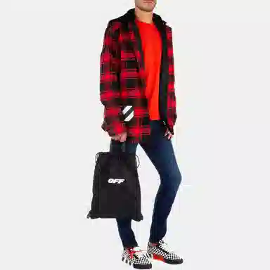 OFF-WHITE Plaid Long Sleeve Shirt