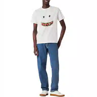 Paul Smith SS24 Graphic Crewneck T-Shirt White