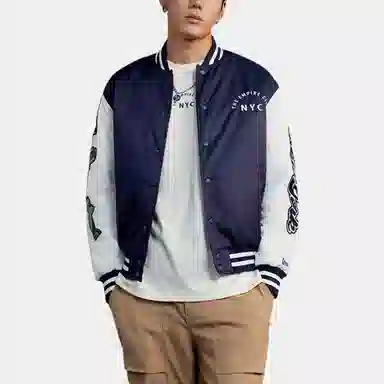 New Era Varsity Jacket Navy