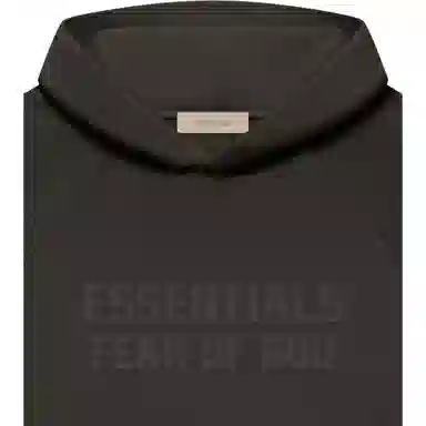 Fear of God Essentials FW22 Essentials Hoodie Wood Off Black Logo