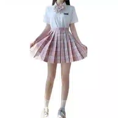 桴生 原创全套甜美学院风休闲短裙 女款