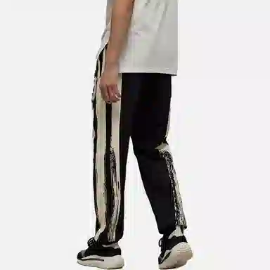 Y-3 SS23 Paint Effect French Terry Sweatpants Black