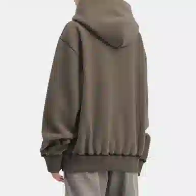 MM6 Maison Margiela Lettered Suede Hoodie