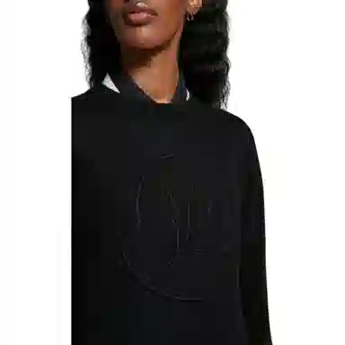 Moncler Embroidered Logo Cashmere Wool Jumper