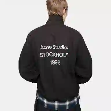 Acne Studios FW25 Logo Zip Back Letter Print Jacket