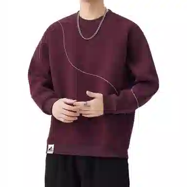 帝狼牛 美式潮牌宽松舒适韩版圆领套头潮流百搭简约重磅 卫衣 男女同款