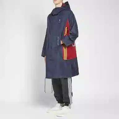 adidas x BED J.W. FORD Hooded Long Jacket Ink Blue