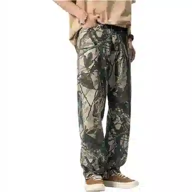 赞仕 美式潮牌水洗复古街头潮流直筒长裤休闲裤 男款