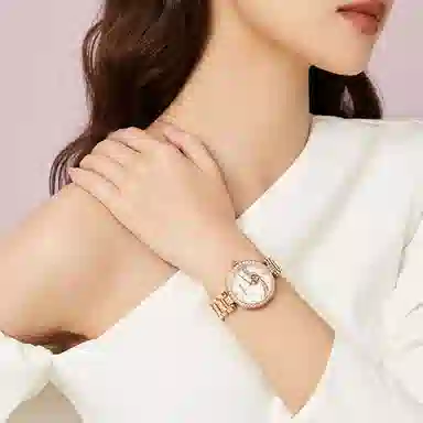 ROSSINI Ceramic Strap Pink Dial