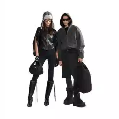 P.M.W Nylon Backpack Black