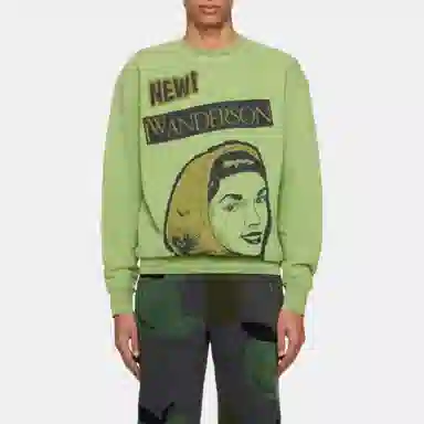 JW Anderson Logo Crewneck Green