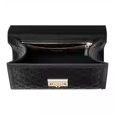 GUCCI Padlock Medium Shoulder Bag Black