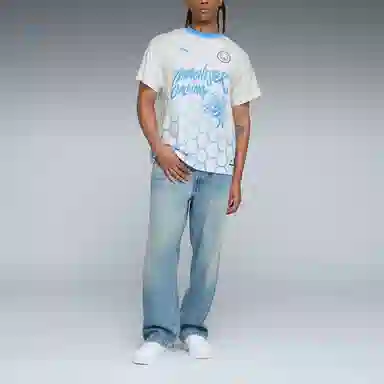 PUMA Manchester City Hoops T-Shirt