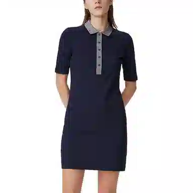Lacoste SS22 Polo Dress Navy