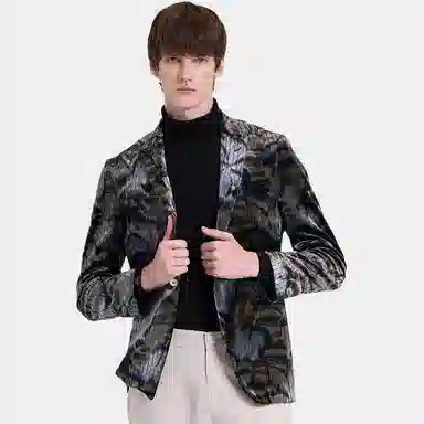 RARE FW24 Floral Print Striped Blazer