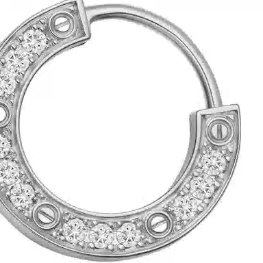 Cartier Love 18K White Gold Earring