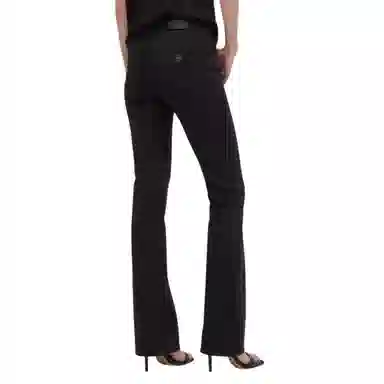 Armani Exchange AE FW24 High Waist Cotton Pants Black