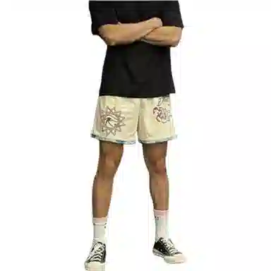 爱肯 美式街头跑步训练健身潮流高街抽绳宽松休闲篮球裤 男女同款