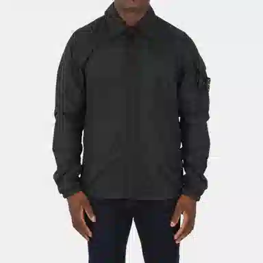 Stone Island FW22 Nylon Shirt Jacket Black