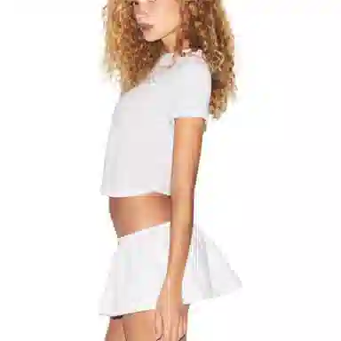 SKIMS Worn In Jersey T-Shirt Snow