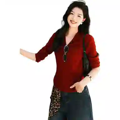 美洋 简约通勤法式针织衫 女款