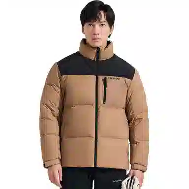 探路者 字母印花立领防风防水保暖羽绒服 男款
