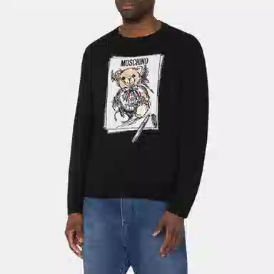 Moschino Teddy Bear Knit Sweater