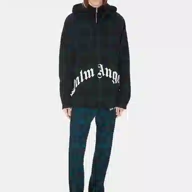 Palm Angels Hooded Jacket Deep Green