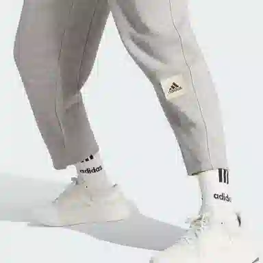 adidas Lounge French Terry Barrel-Leg Pants Logo